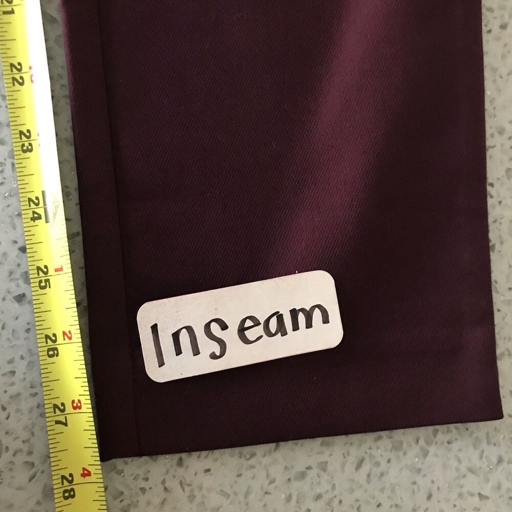 LOFT Purple Plum Sutton Skinny Stretch Cotton Career Dress Pants Womens 10 - Picture 8 of 10